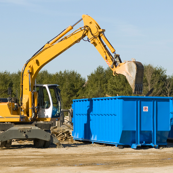 can i choose the location where the residential dumpster will be placed in Akron CO